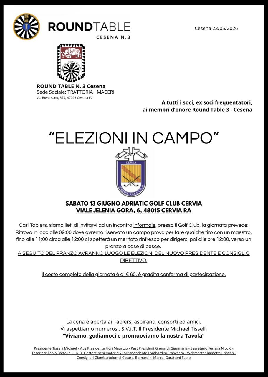 ELEZIONI IN CAMPO 