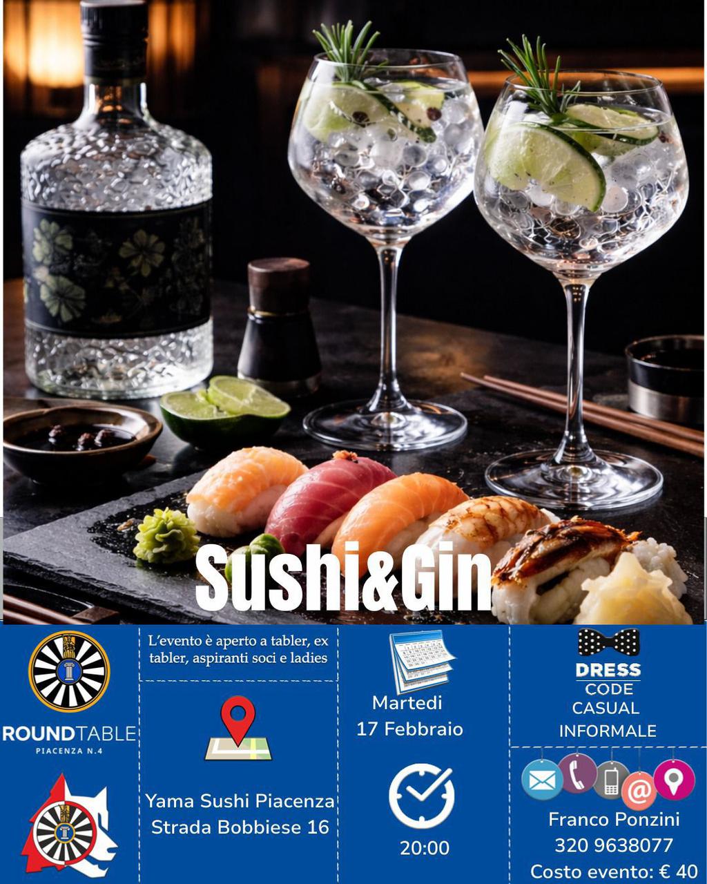 Serata Sushi e Gin