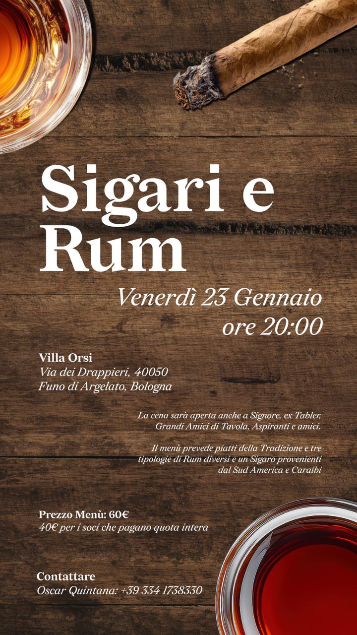 SIGARI E RUM 2026