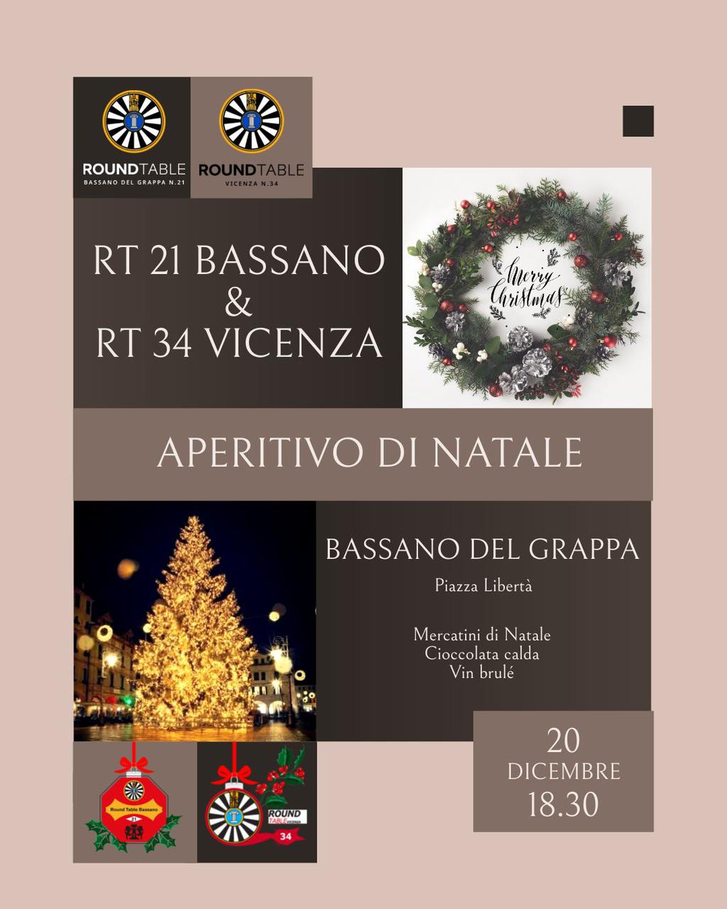 Aperitivo di Natale RT 21 Bassano e RT 34 Vicenza