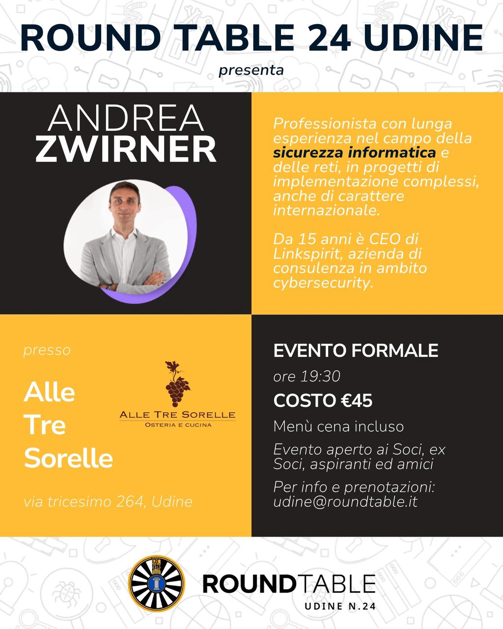 A cena con Andrea Zwirner