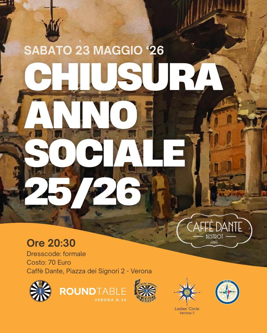 RT36 VERONA - CENA DI FINE A.S. 2025/26