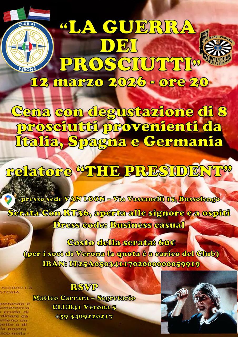 RT36 VERONA - GOES TO CLUB41 VERONA "La guerra dei Prosciutti"