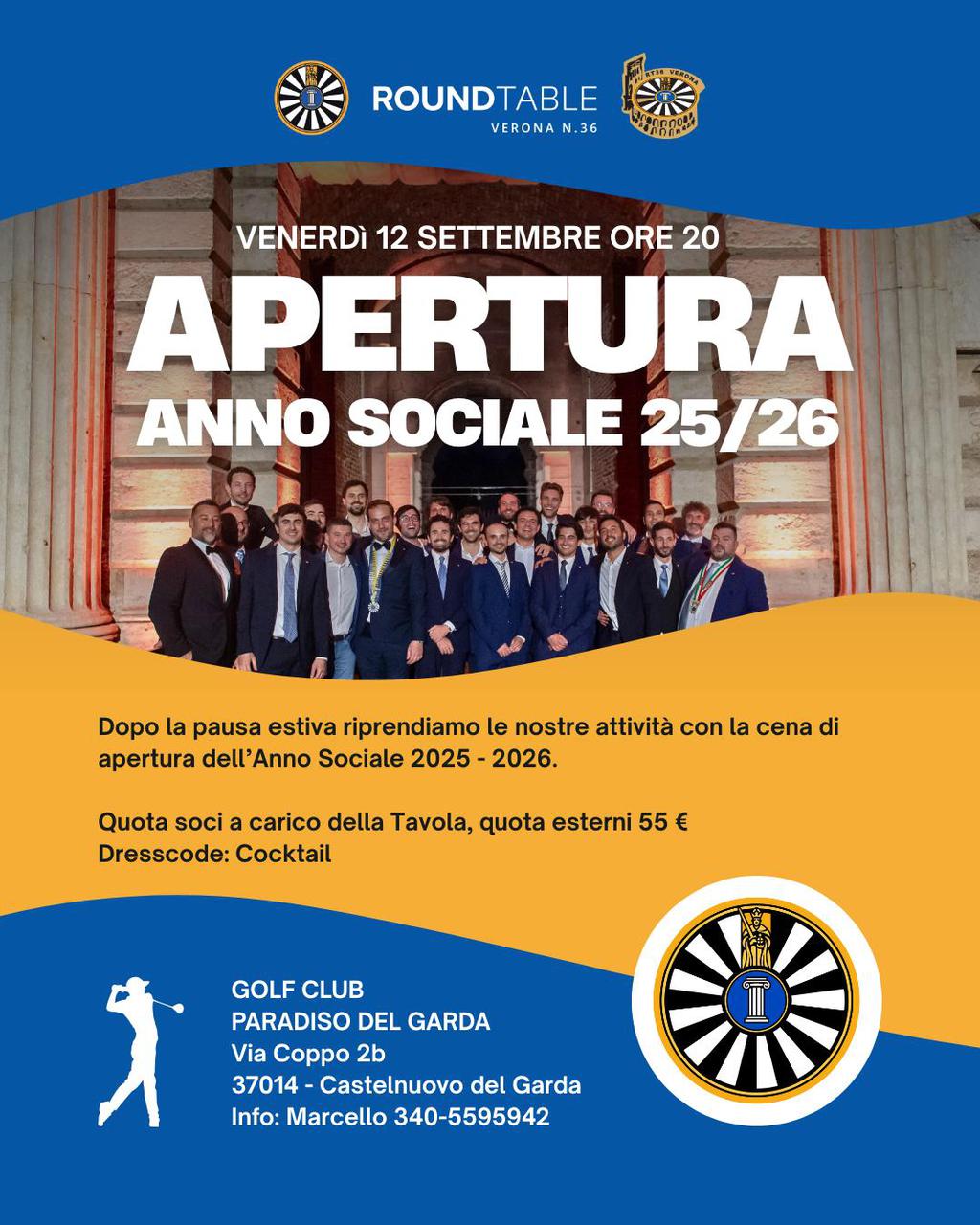 RT36 VERONA - APERTURA ANNO SOCIALE 2025-26 