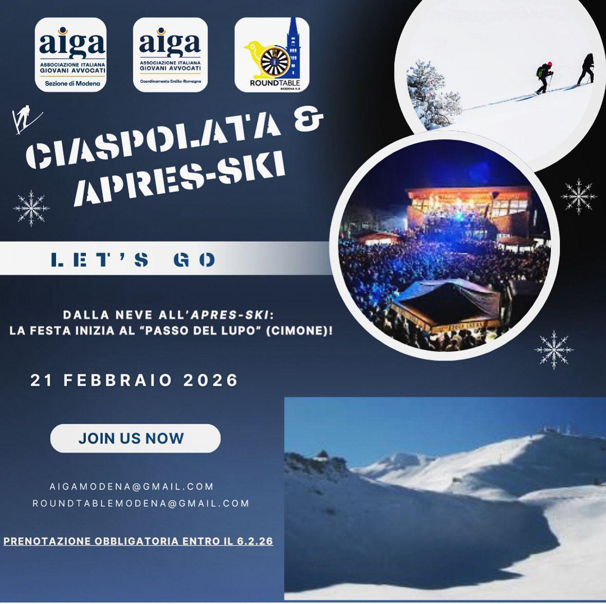 CIASPOLATA + APRÈS-SKI @ LE POLLE (CIMONE)